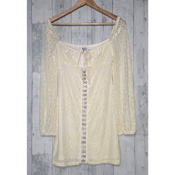 Princess Polly Don't Be Salty Burnout Velvet Corset Style Dress Sz. 6 - Picture 5 of 10